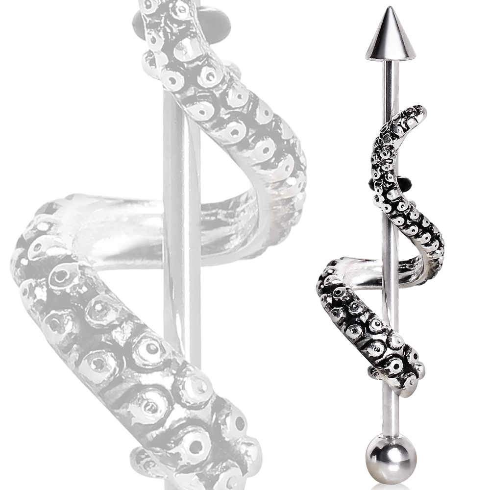 Tentacle Wrap Industrial Barbell - 1 Piece