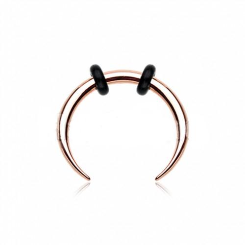 Pincher | Crescent Rose Gold Basic Steel Pincher Septum Ring -Rebel Bod-RebelBod