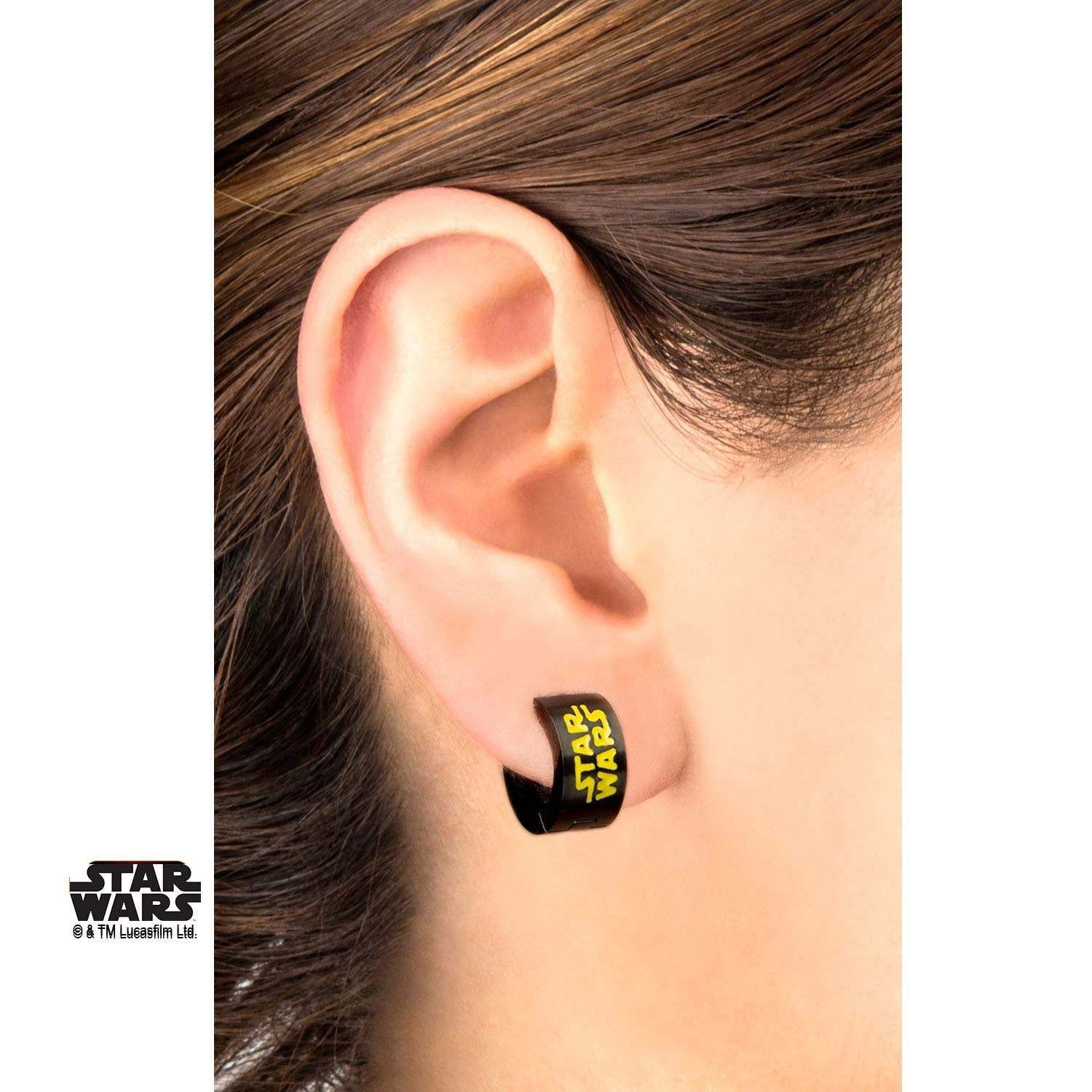 STAR WARS Star Wars Enamel Logo Huggie Earring -Rebel Bod-RebelBod