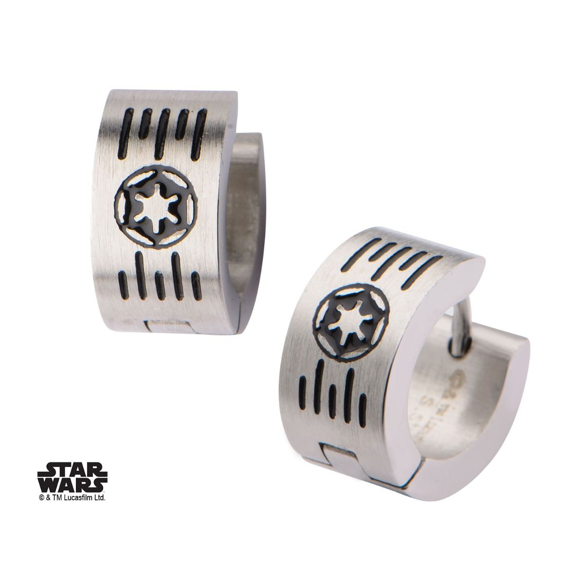 STAR WARS Star Wars Galactic Empire COG Grate Logo Huggie Earring -Rebel Bod-RebelBod