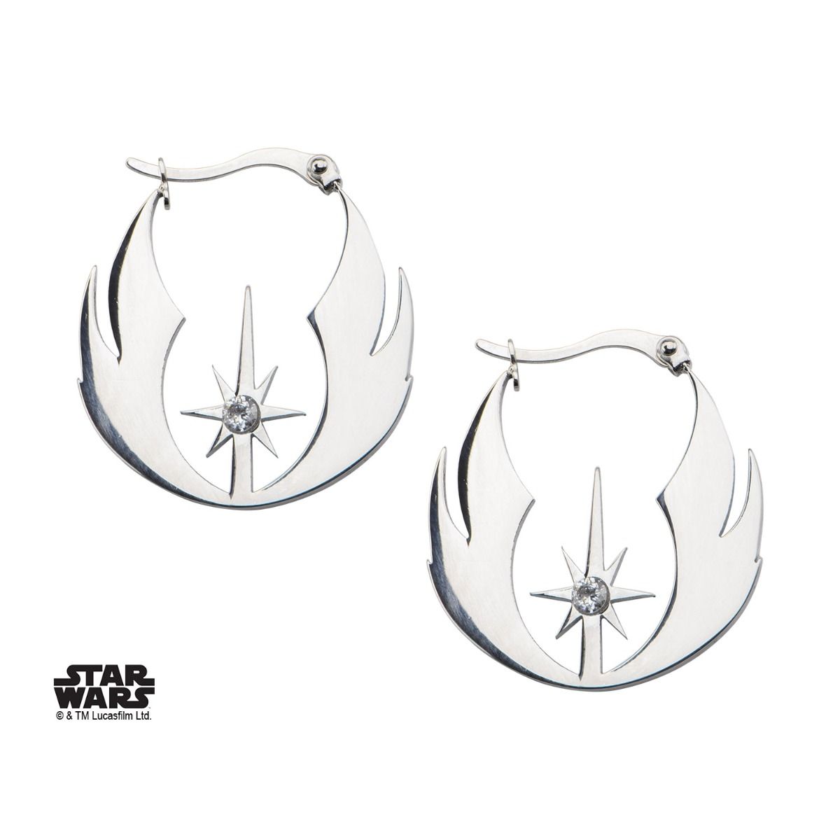 STAR WARS Star Wars Jedi Order CZ Hoop Earring -Rebel Bod-RebelBod