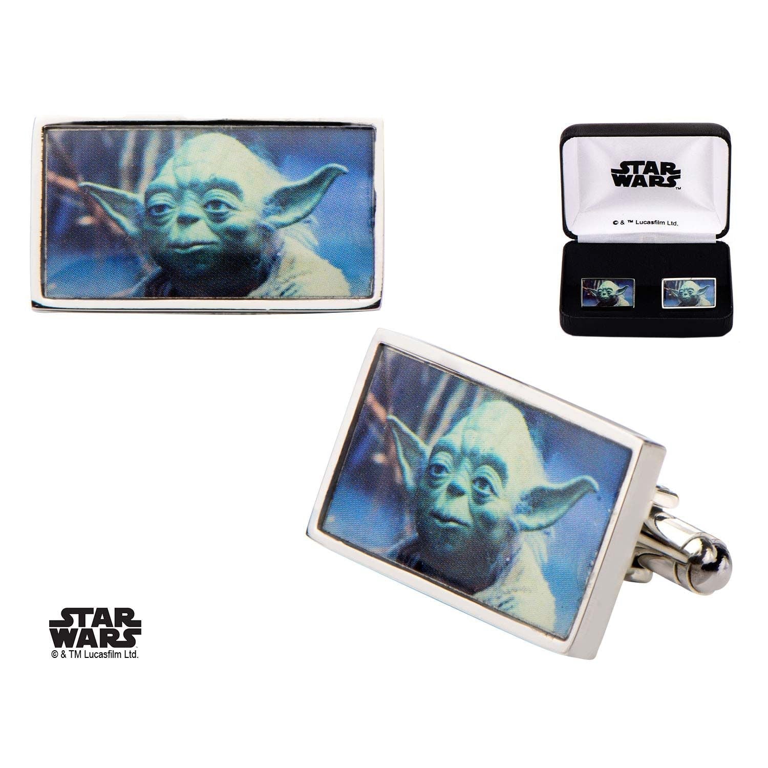 STAR WARS Star Wars Yoda Rectangular Cufflinks -Rebel Bod-RebelBod