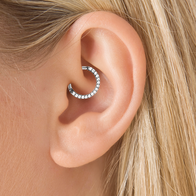 Buy 2 Pieces 16g Gem Knit Knot Upper Ear Cartilage Helix Studs Earrings  Auricle Piercings 16 Gauges 1/4