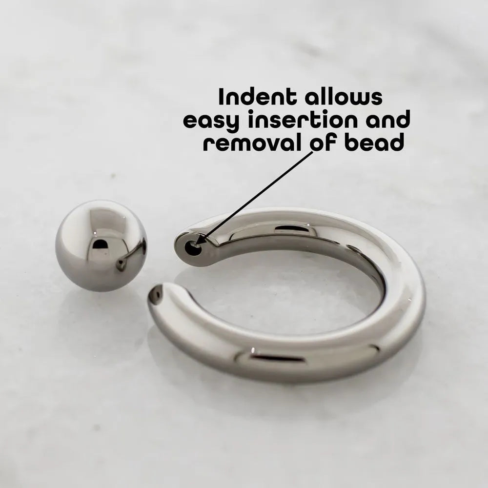 CAPTIVE BEAD RING 10G Titanium Captive Bead Ring - 1 Piece -Rebel Bod-RebelBod