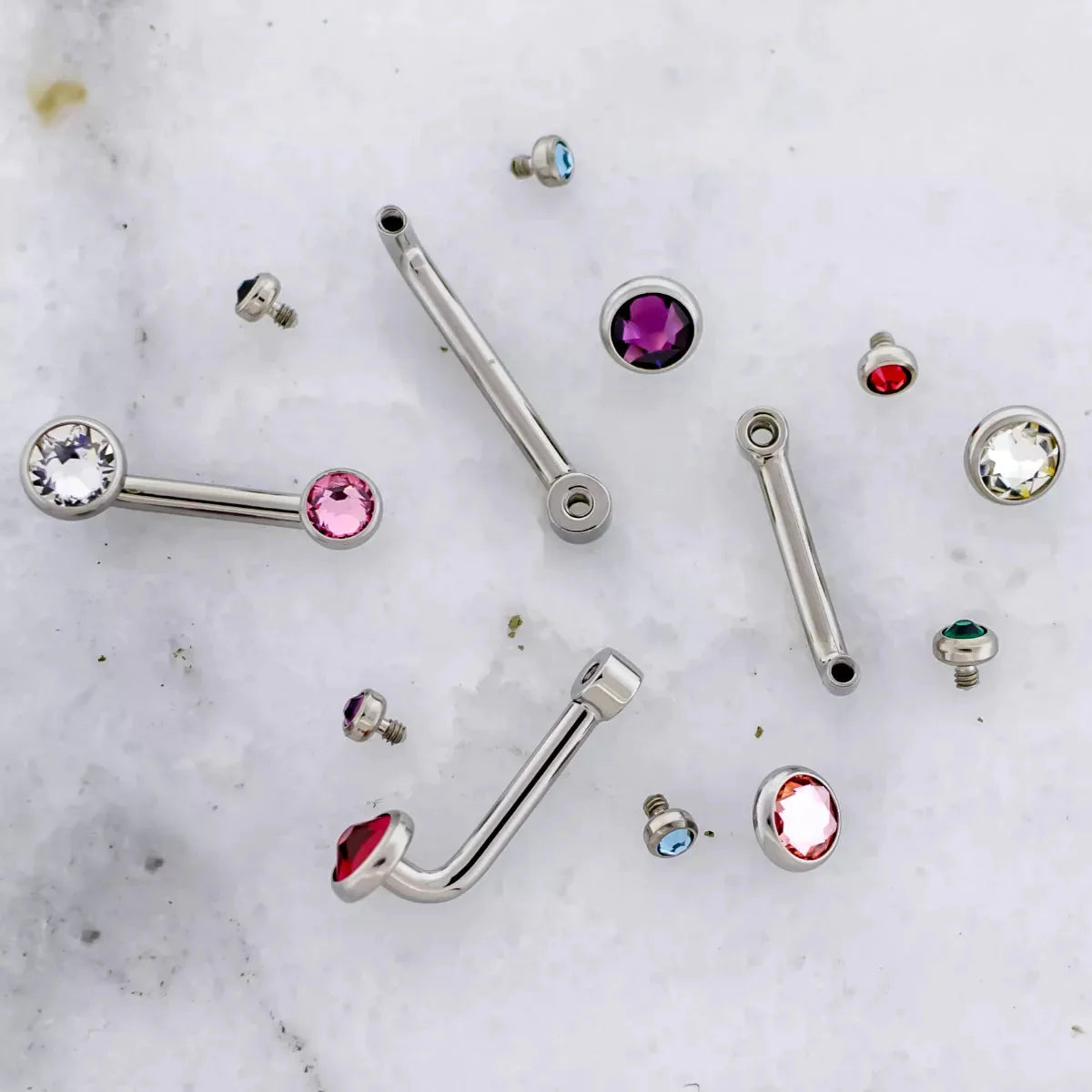 VCH Barbell 14g 2.5mm Rise Titanium Vertical Hood L Barbell Post Only - 1 Piece - Special -Rebel Bod-RebelBod