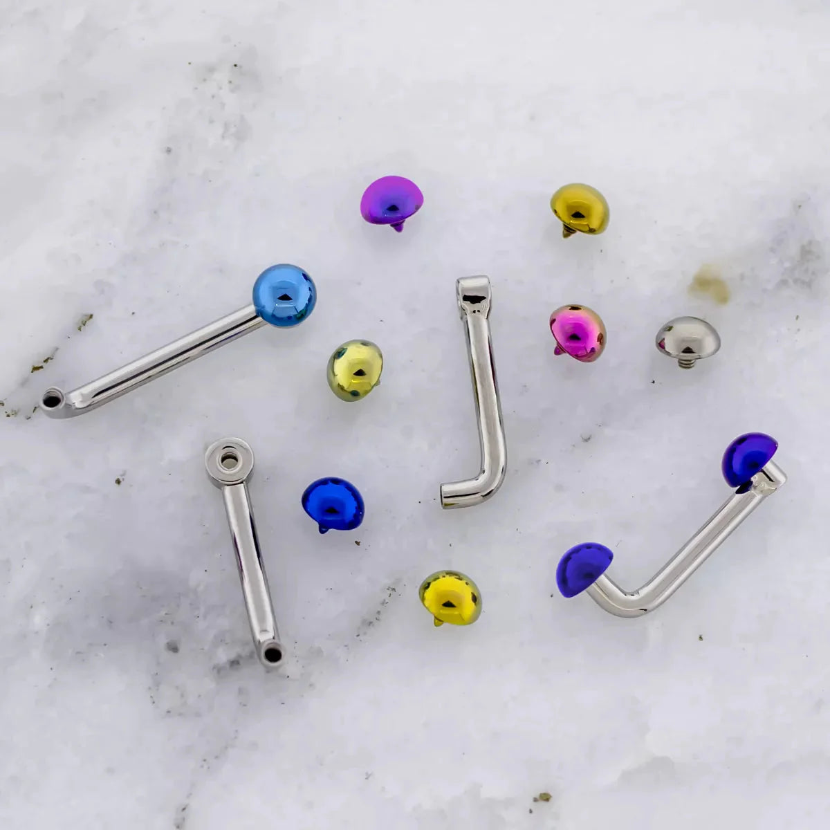 VCH Barbell 14g 2.5mm Rise Titanium Vertical Hood L Barbell Post Only - 1 Piece - Special -Rebel Bod-RebelBod