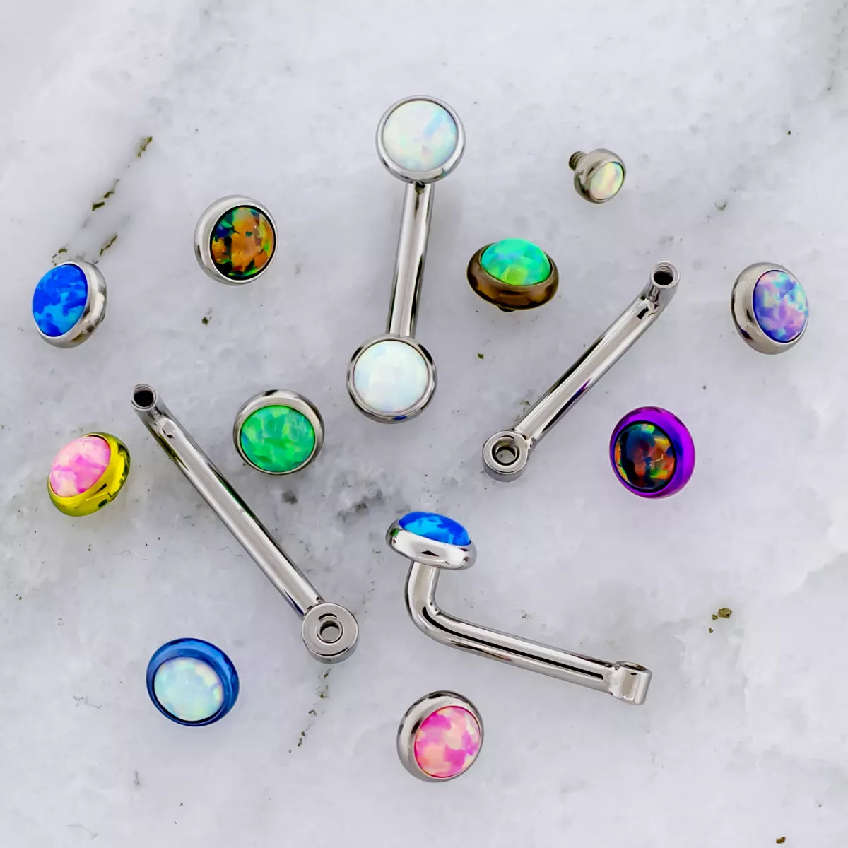 VCH Barbell 14g 2.5mm Rise Titanium Vertical Hood L Barbell Post Only - 1 Piece - Special -Rebel Bod-RebelBod