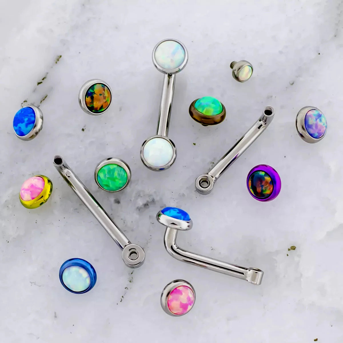 VCH Barbell 14g 3mm Rise Titanium Vertical Hood L Barbell Post Only - 1 Piece - Special -Rebel Bod-RebelBod