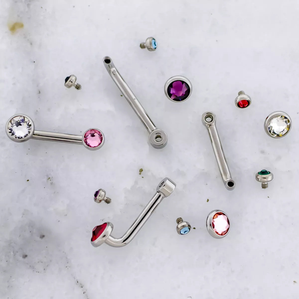 VCH Barbell 14g 3mm Rise Titanium Vertical Hood L Barbell Post Only - 1 Piece - Special -Rebel Bod-RebelBod