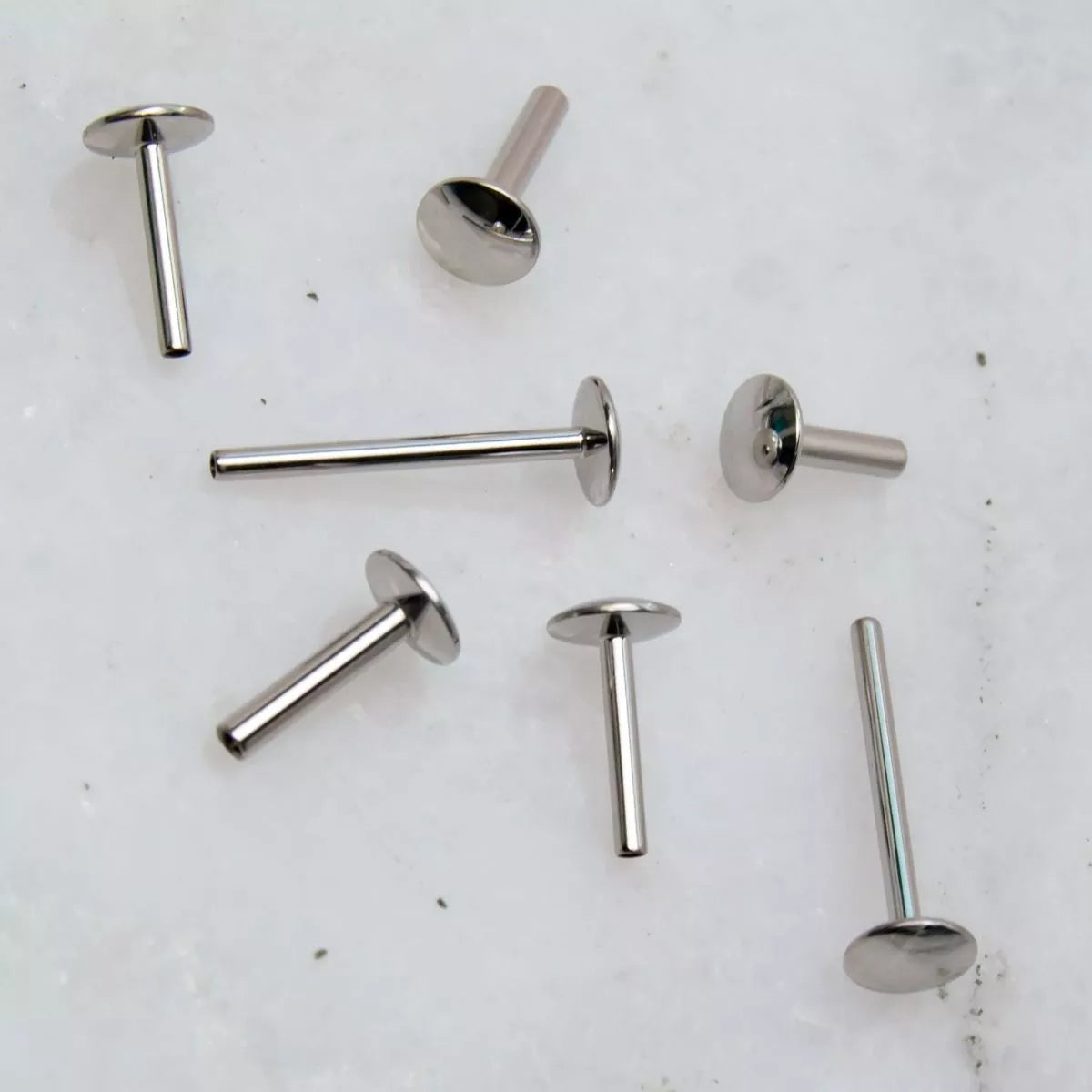 Labret Studs 14g Steel Labret Internally Threaded Post Only 5mm Back - 1 Piece #SPLT#6 -Rebel Bod-RebelBod
