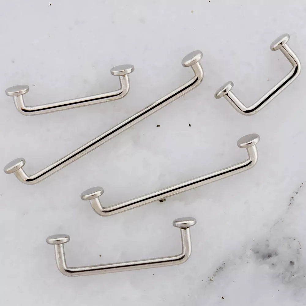 SURFACE BARBELL 14g Surface Bars 3/32 Rise w/ Discs - 1 Piece -Rebel Bod-RebelBod