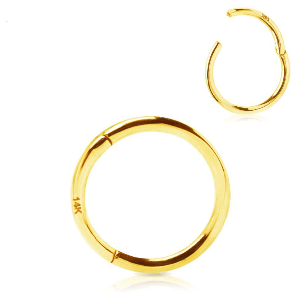 SEAMLESS CLICKER 14K Yellow Gold Seamless Clicker Ring -Rebel Bod-RebelBod