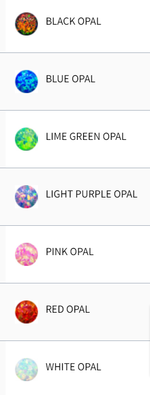 Body Jewelry Parts 16g/18g Steel Synthetic Opal Replacement Heads - 1 Piece -Rebel Bod-RebelBod