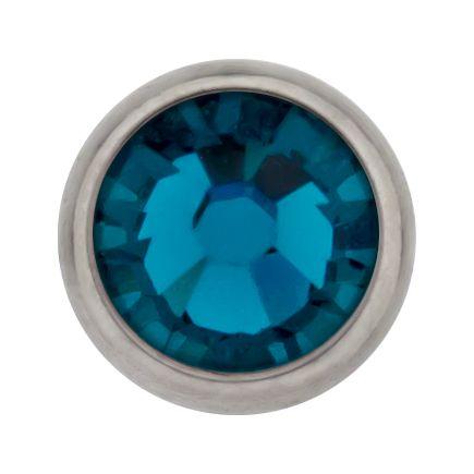 Body Jewelry Parts 16g/18g Titanium Gem Disc - 1 Piece #SPLT#6 -Rebel Bod-RebelBod