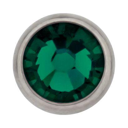 Body Jewelry Parts 16g/18g Titanium Gem Disc - 1 Piece #SPLT#6 -Rebel Bod-RebelBod