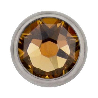 Body Jewelry Parts 16g/18g Titanium Gem Disc - 1 Piece #SPLT#6 -Rebel Bod-RebelBod