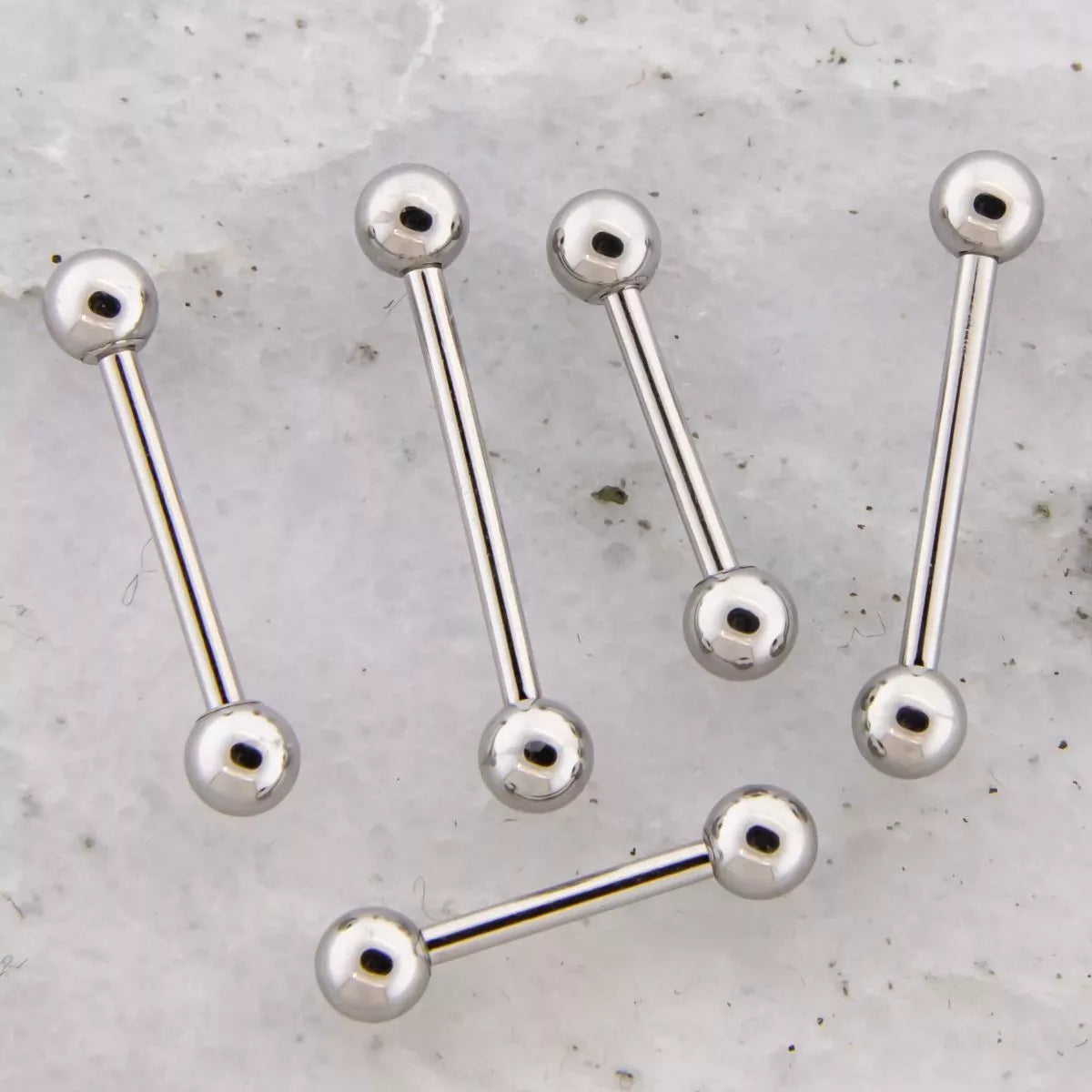 STRAIGHT BARBELL 18g Externally Threaded Barbells - 1 Piece #SPLT#12 -Rebel Bod-RebelBod