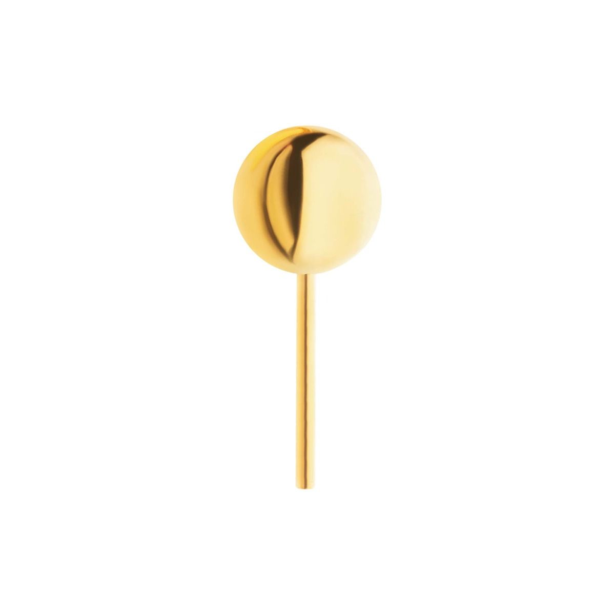 Body Jewelry Parts 24KT Gold PVD Titanium Threadless Ball Top -Rebel Bod-RebelBod