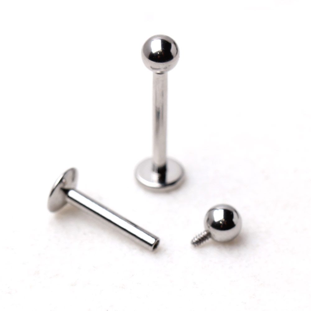 Labret Studs 316L Internally Threaded Labret Ball Top -Rebel Bod-RebelBod