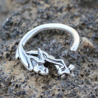 Cartilage Earring - Cartilage Hoop 316L Surgical Steel Annealed Devil's Face Circular Ring - 1 Piece -Rebel Bod-RebelBod