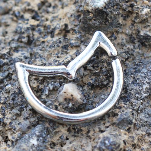 Cartilage Earring - Cartilage Hoop 316L Surgical Steel Annealed Dolphin Tail Ring - 1 Piece -Rebel Bod-RebelBod