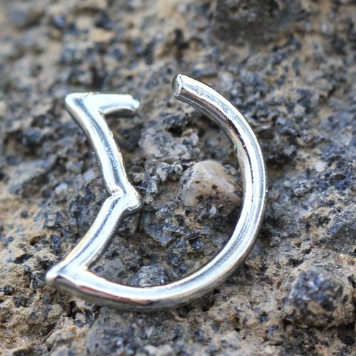 Cartilage Earring - Cartilage Hoop 316L Surgical Steel Annealed Dolphin Tail Ring - 1 Piece -Rebel Bod-RebelBod