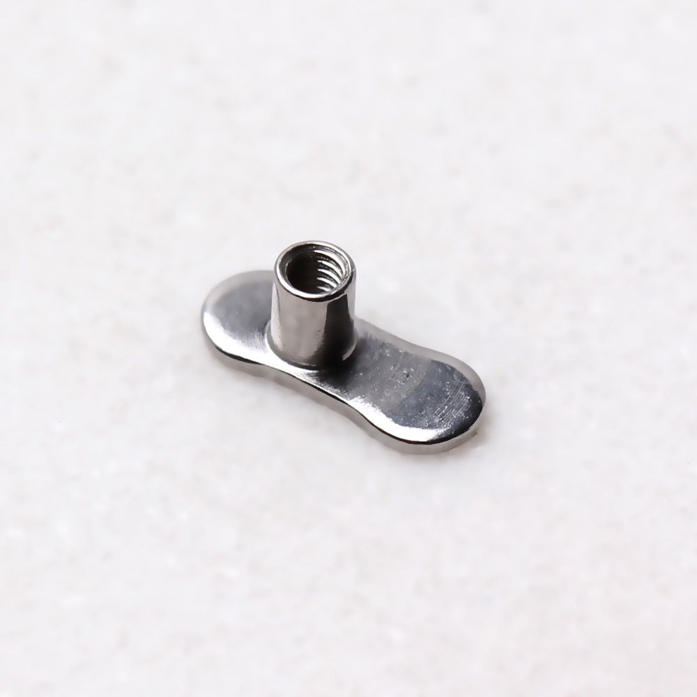 Dermals 316L Surgical Steel Dermal Anchor - 0 Hole / 2mm Rise -Rebel Bod-RebelBod