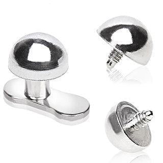 Dermals 316L Surgical Steel Dome Dermal Top -Rebel Bod-RebelBod