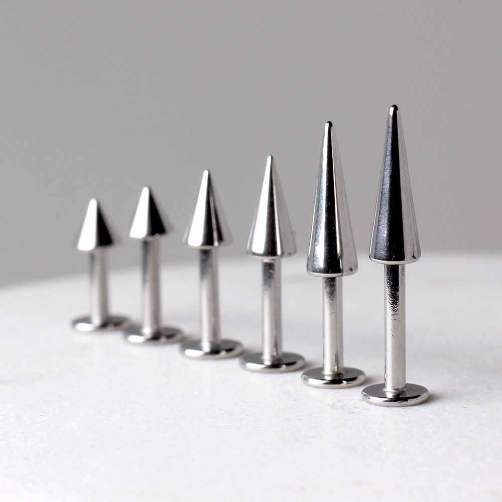 Labret Studs 316L Surgical Steel Labret / Monroe w/ Spike -Rebel Bod-RebelBod