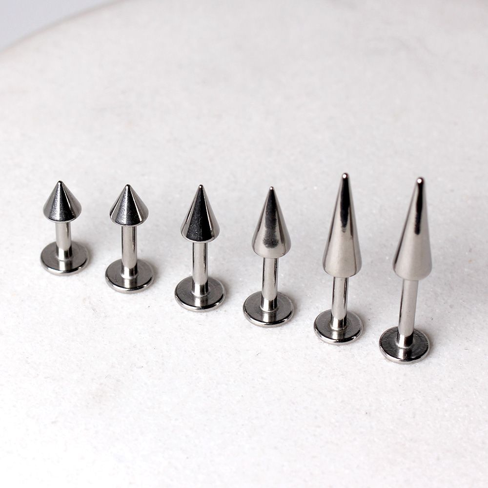 Labret Studs 316L Surgical Steel Labret / Monroe w/ Spike -Rebel Bod-RebelBod