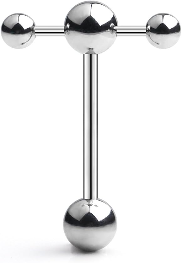 Stainless steel tongue rings online