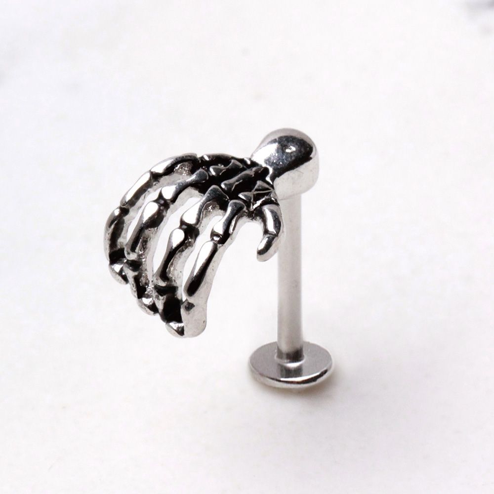 Labret Studs 316L Surgical Steel Zombie Claw Labret / Cartilage Barbell -Rebel Bod-RebelBod