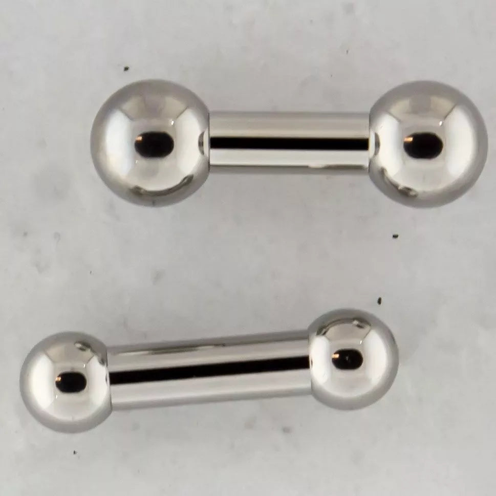 STRAIGHT BARBELL 6G Internally Threaded Steel Barbell - 1 Piece -Rebel Bod-RebelBod
