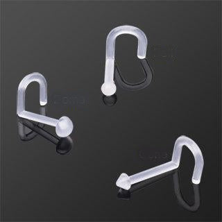 BioFlex Twisted Nose Ring Retainer Piece Rebel Bod