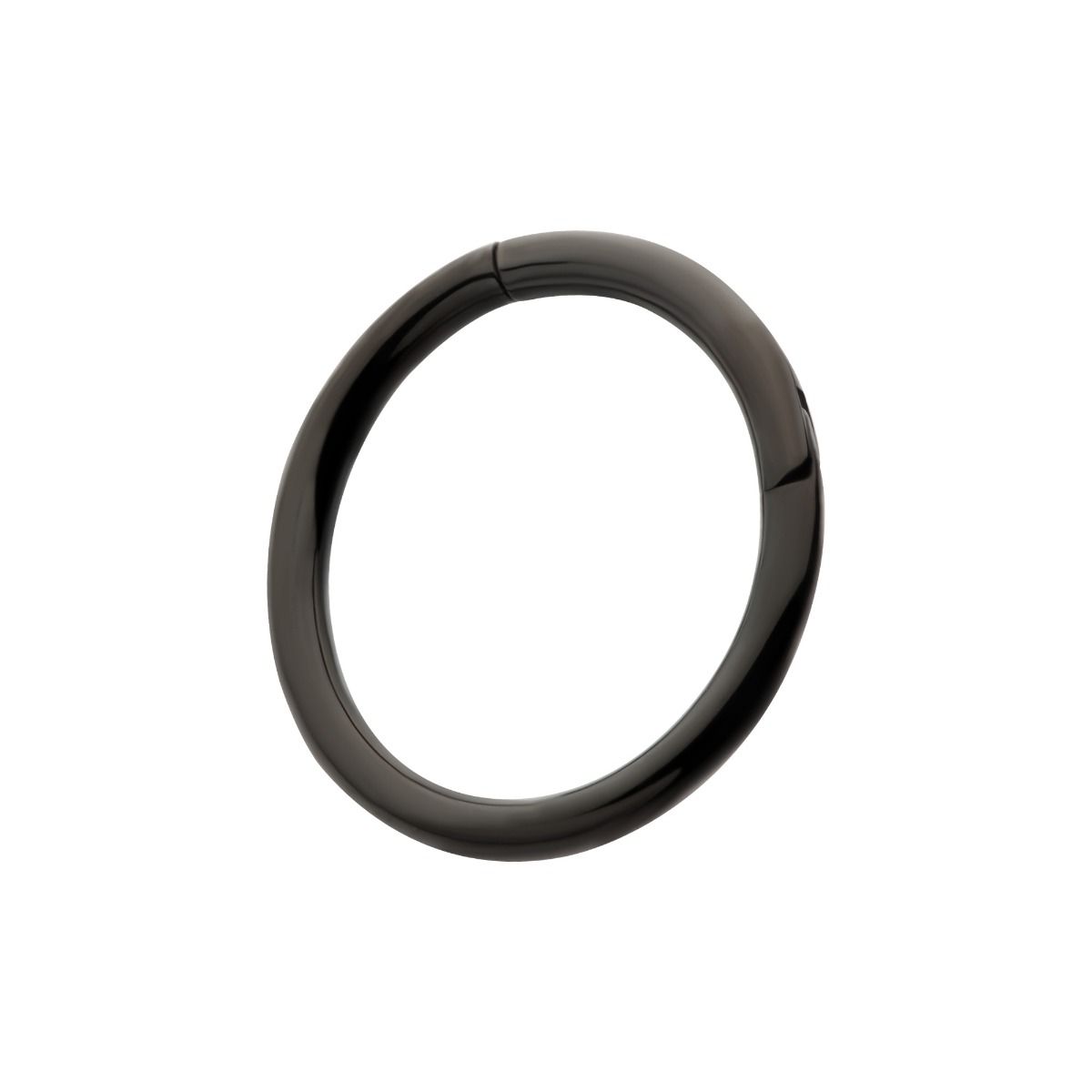 Clicker - Cartilage | Septum Black PVD Titanium Basic Hinged Segment Clicker Ring -Rebel Bod-RebelBod