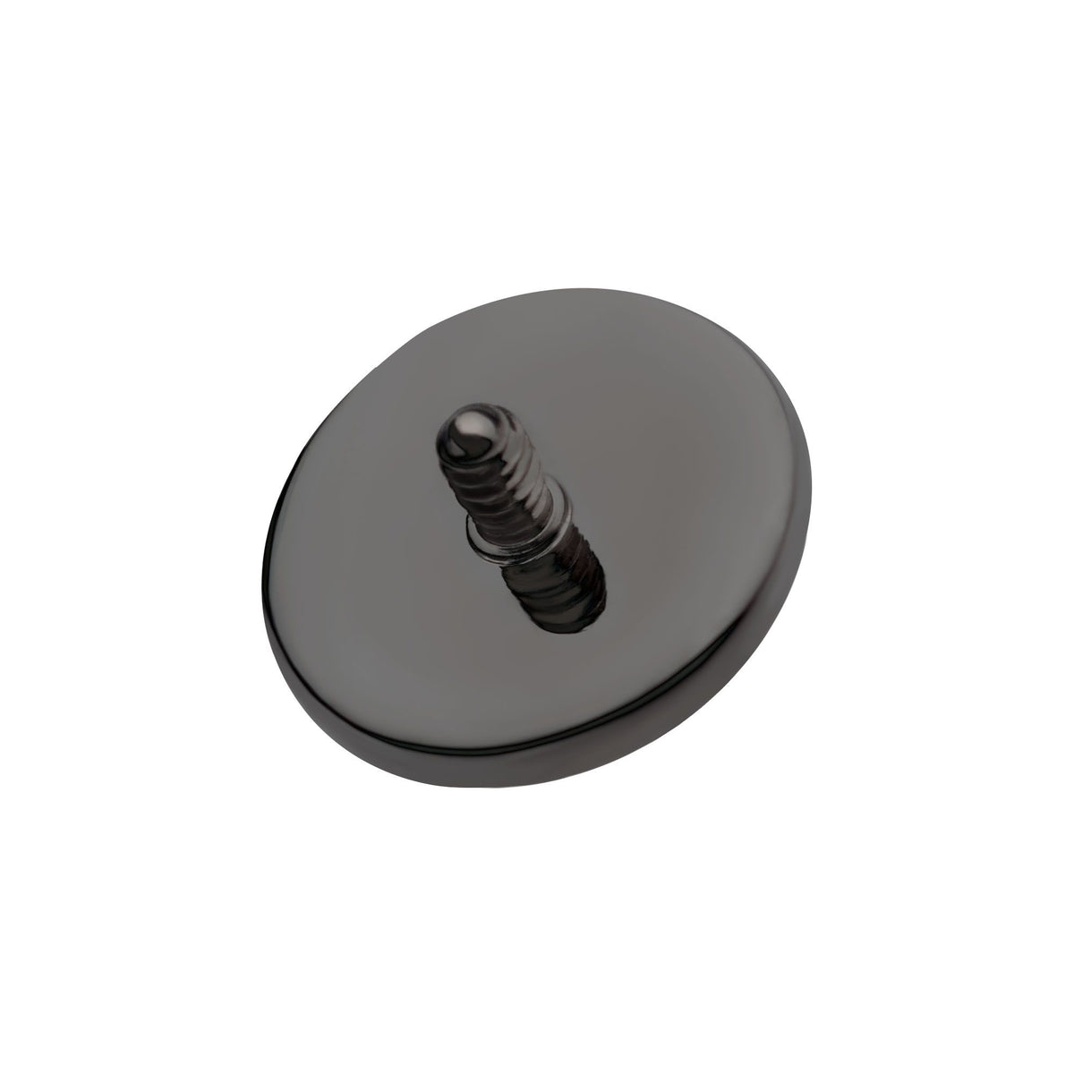 Black PVD Titanium Internally Threaded Hammered Disk Top tipvdktd51-3 -Rebel Bod-RebelBod