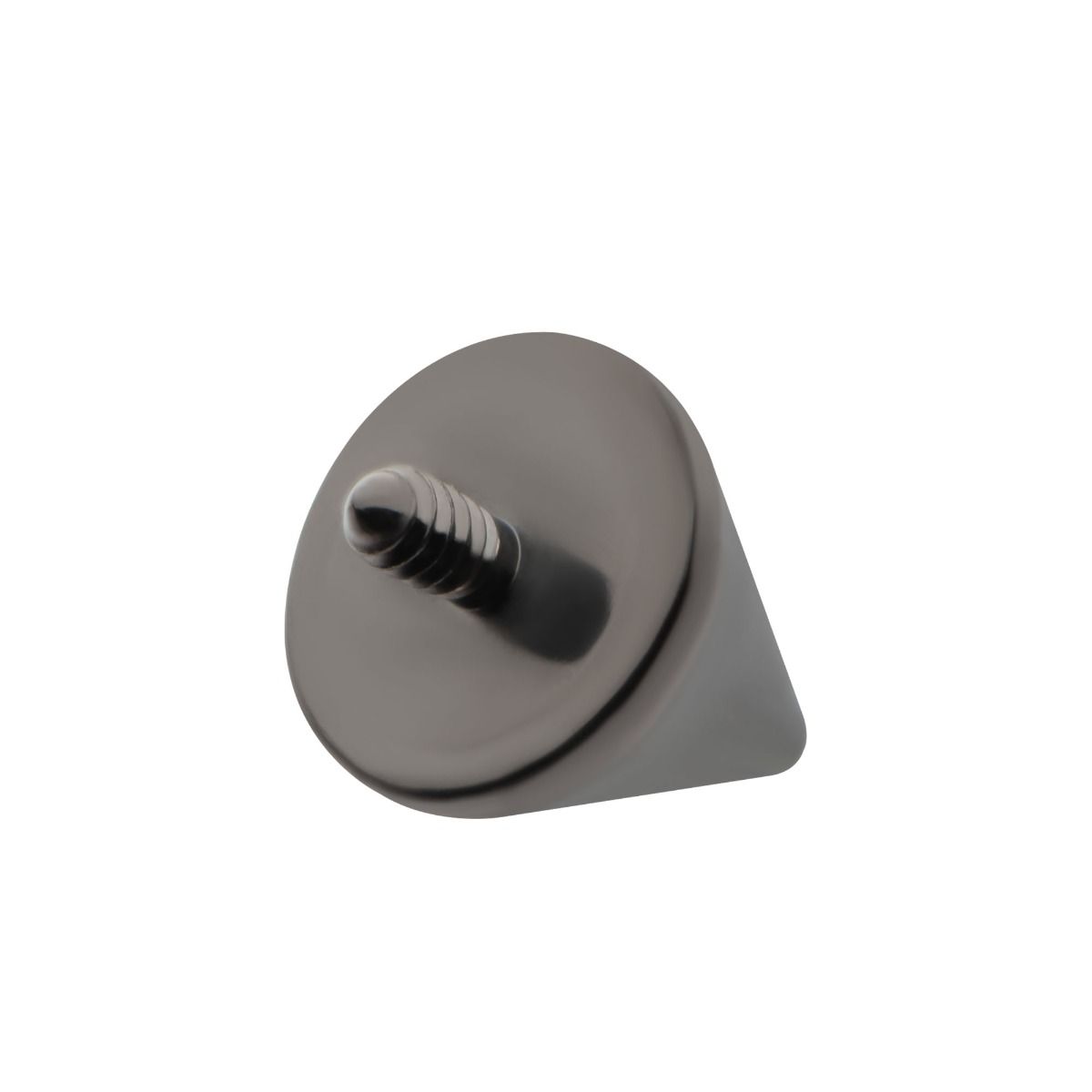 Black PVD Titanium Internally Threaded Spike Top titdspk44k-16 -Rebel Bod-RebelBod
