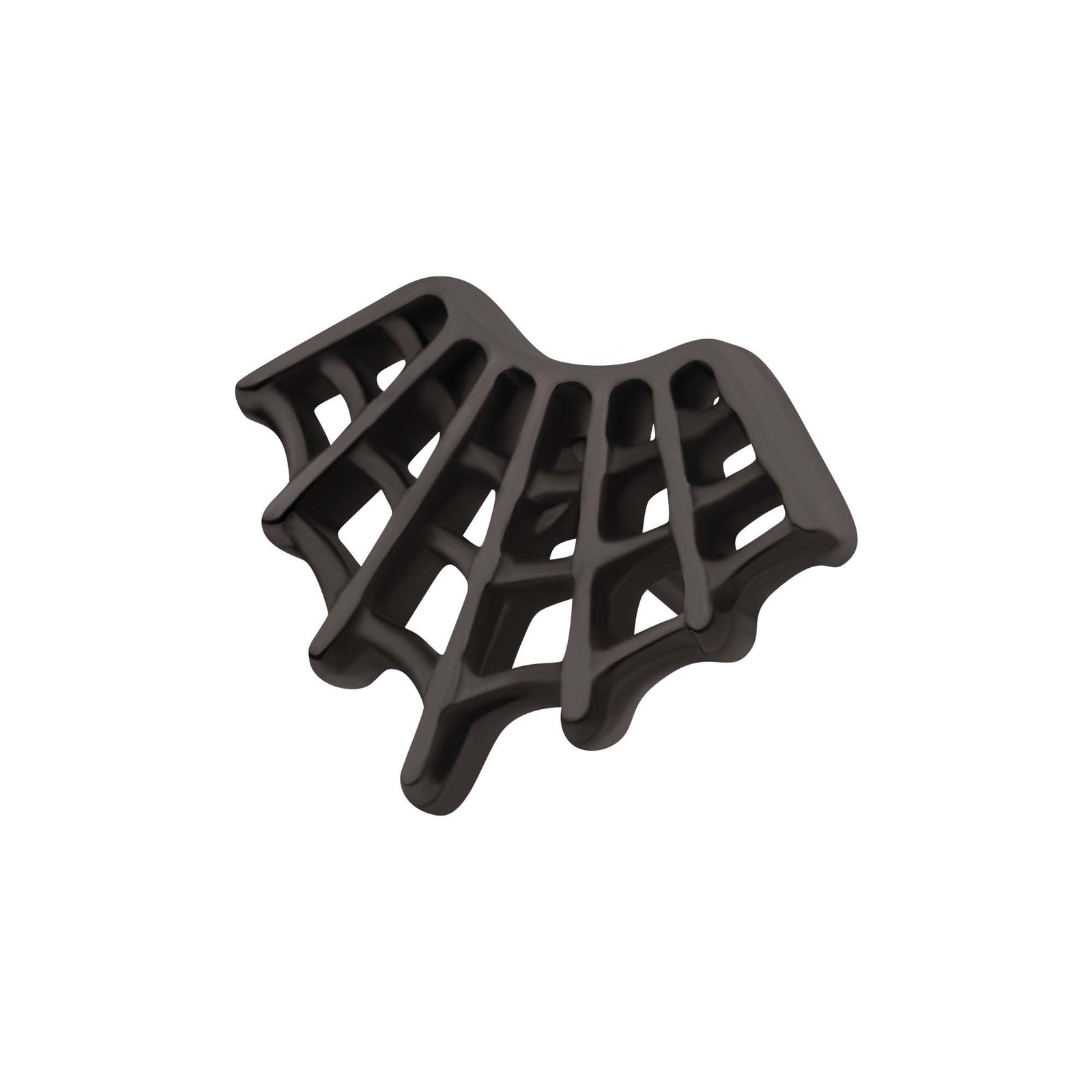 Black PVD Titanium Threadless Fan Shape Spiderweb Top tipvdktls7384 -Rebel Bod-RebelBod