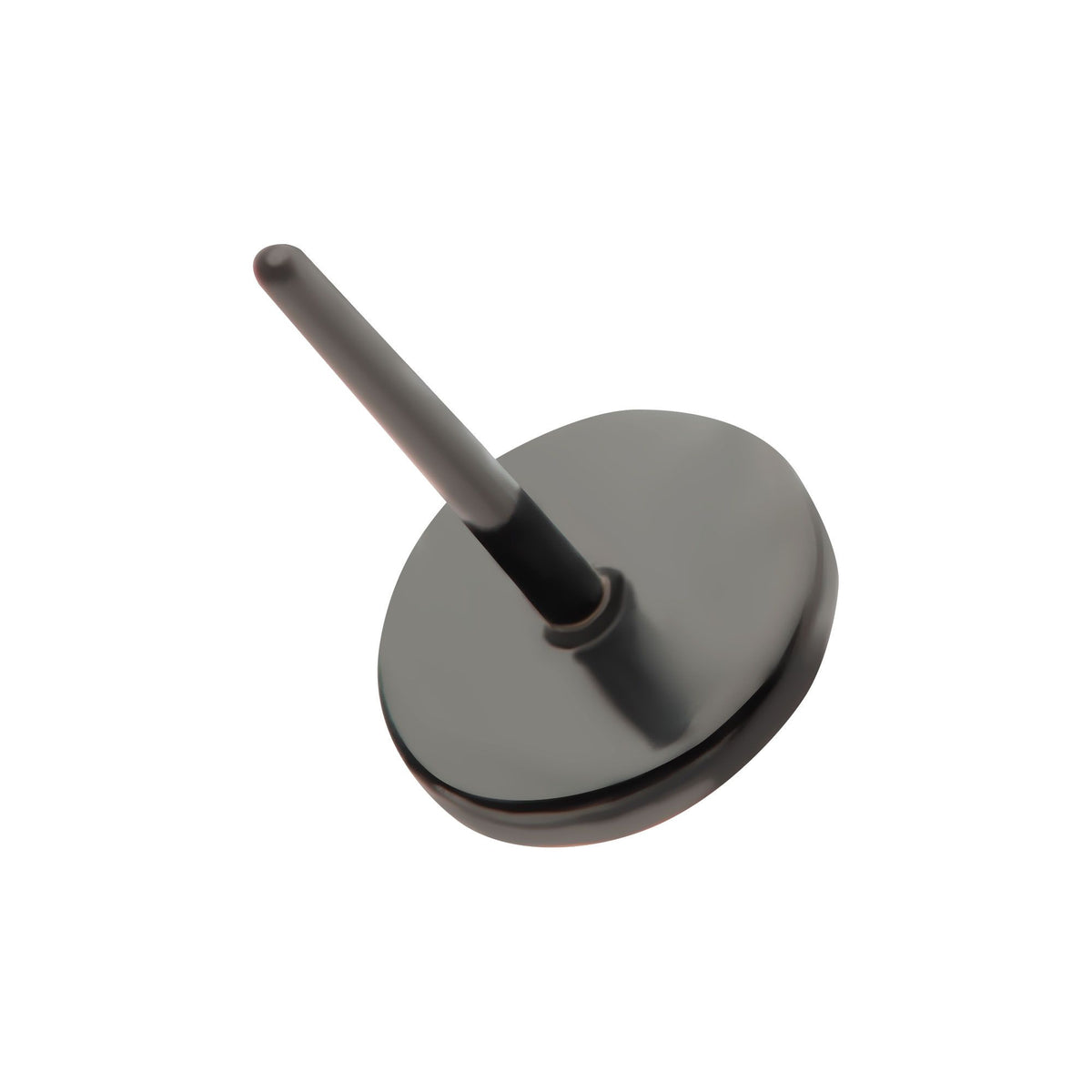 Black PVD Titanium Threadless Hammered Disk Top tipvdktls51-3 -Rebel Bod-RebelBod