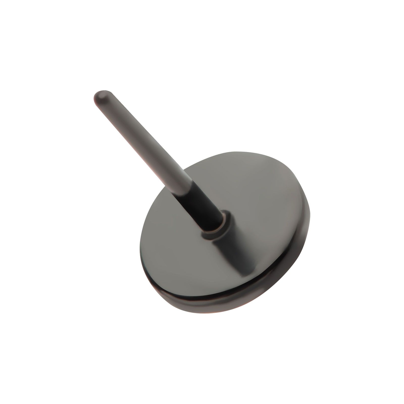 Black PVD Titanium Threadless Hammered Disk Top tipvdktls51-3 -Rebel Bod-RebelBod