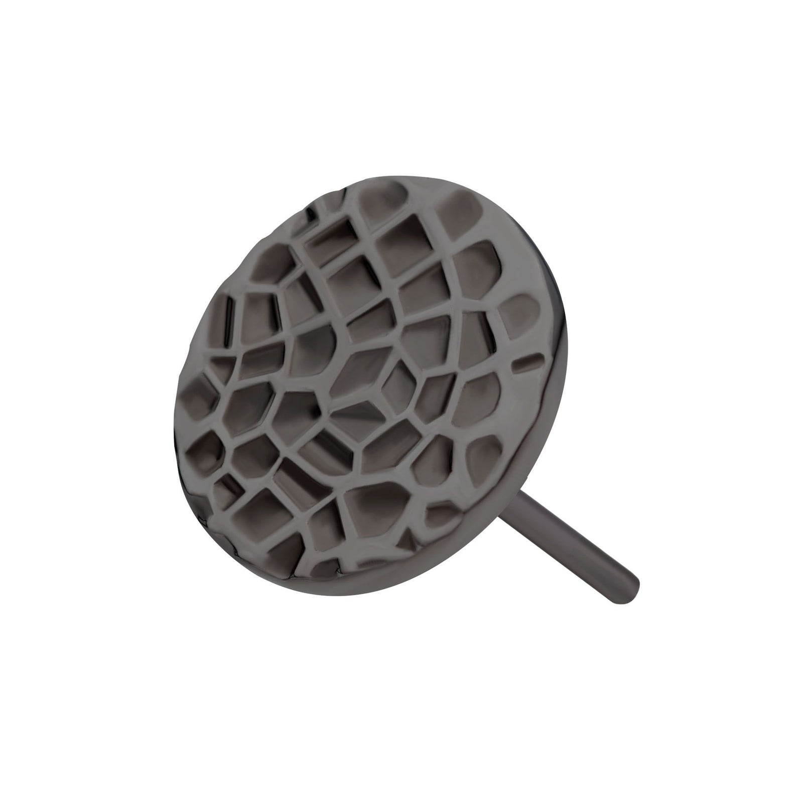 Black PVD Titanium Threadless Hammered Disk Top tipvdktls51-3 -Rebel Bod-RebelBod