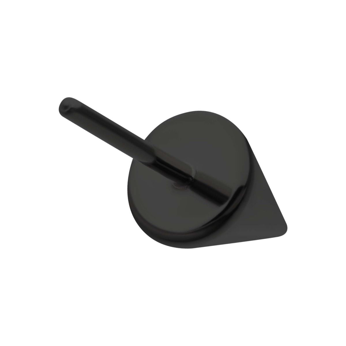 Black PVD Titanium Threadless Spike Top tipvdktlsspk33 -Rebel Bod-RebelBod