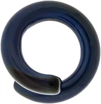 Tapers - Spirals Borosilicate Glass Blue Thai Ring Ear Hanger - 1 Piece #SPLT#2 -Rebel Bod-RebelBod