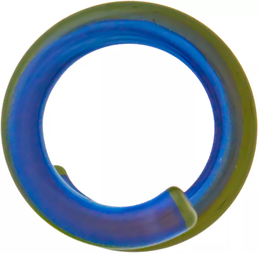 Tapers - Spirals Borosilicate Glass Blue Thai Ring Ear Hanger - 1 Piece #SPLT#2 -Rebel Bod-RebelBod