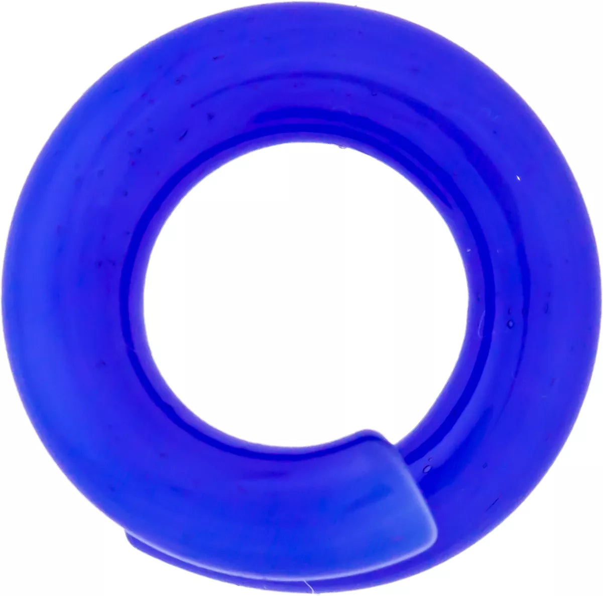 Tapers - Spirals Borosilicate Glass Electric Blue Ring - 1 Piece #SPLT#2 -Rebel Bod-RebelBod