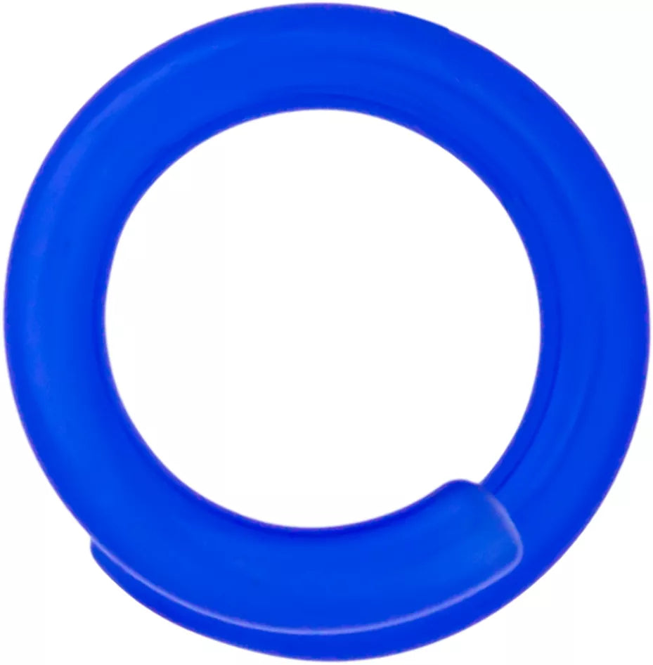 Tapers - Spirals Borosilicate Glass Electric Blue Ring - 1 Piece #SPLT#2 -Rebel Bod-RebelBod