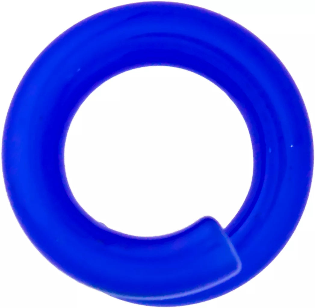 Tapers - Spirals Borosilicate Glass Electric Blue Ring - 1 Piece #SPLT#2 -Rebel Bod-RebelBod