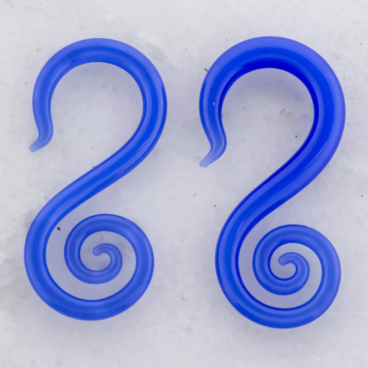 Tapers - Spirals Borosilicate Glass Electric Blue Seahorse - 1 Piece #SPLT#2 -Rebel Bod-RebelBod