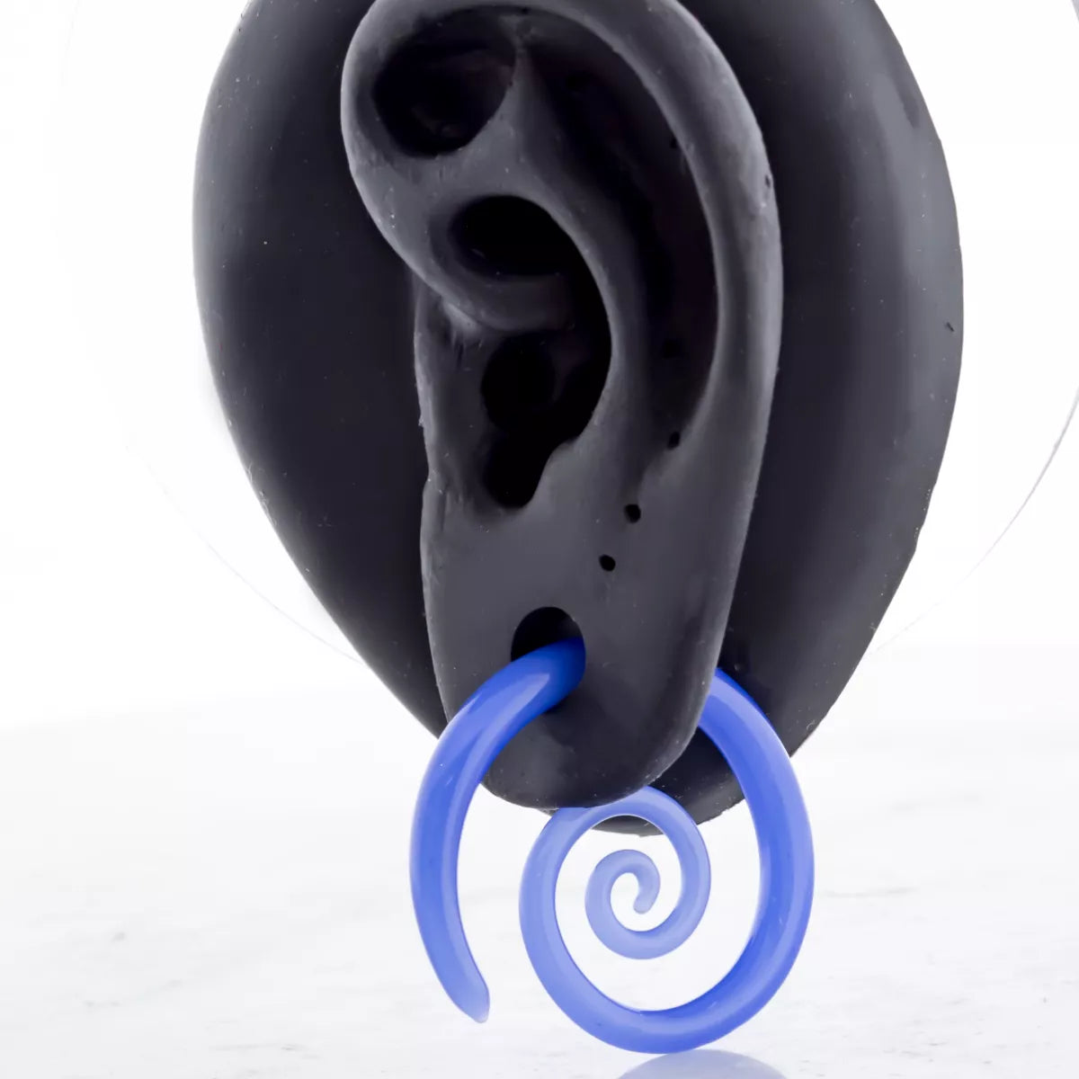 Tapers - Spirals Borosilicate Glass Electric Blue Tight Spiral - 1 Piece #SPLT#2 -Rebel Bod-RebelBod