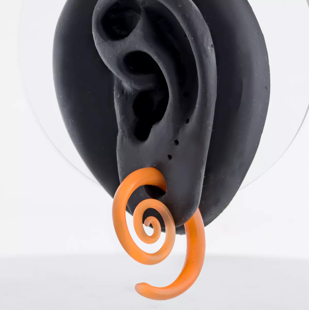 Tapers - Spirals Borosilicate Glass Peach Tight Spiral - 1 Piece #SPLT#2 -Rebel Bod-RebelBod